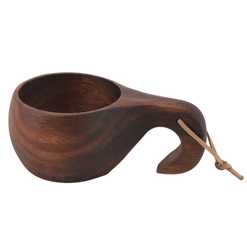 220ml Wooden Coffee Cup Comfortable Grip Handmade Eco Friendly Hot