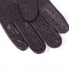 Meetoget Men's Leather Driving Gloves Unlined Goatskin Auto Driving Gloves