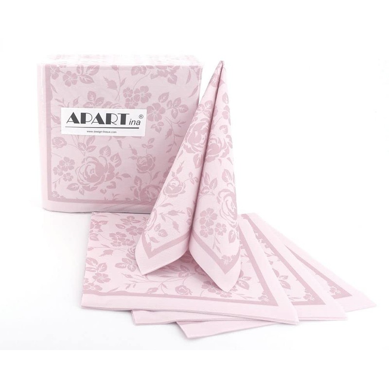 50 Napkins Champagne 40 x 40 cm Fabric-Like Airlaid FIORI,