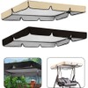 Buachois Outdoor Patio Swing Chair Canopy Replacement, Waterproof Swing Canopy,