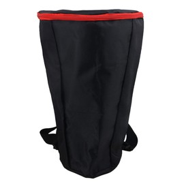 RDEXP Black Nylon Djembe Drum Carry Bag Waterproof Soft Zipper Bag with Reinforced Shoulder Straps for 12 Inch African Drum Percussion