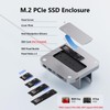 PULWTOP USB-C Stand Hub with SSD Enclosure for Mac Mini,