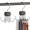 Belt Organizer for Closet,2PCS Tie Rack, Belt Tie Hanger for
