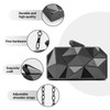 YAPAIOU Women Lattice Pattern Metal Evening Clutch Bag,Geometric Evening Clutch