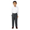 Spring Notion Boys' Dress Pants and Shirt 8 Graphite/White