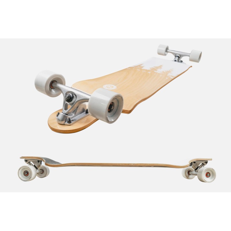 MINORITY Downhill Maple Longboard | 40-inch Drop Trough Deck |