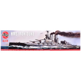 DCD Level 3 Model Kit HMS Iron Duke Frigate 1/600 Plastic Model Kit by Airfix Vintage Classics Series for Model Building