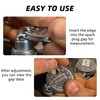 Tioollev Spark Plug Measuring Tool, Zinc Alloy Measuring Wire Spark