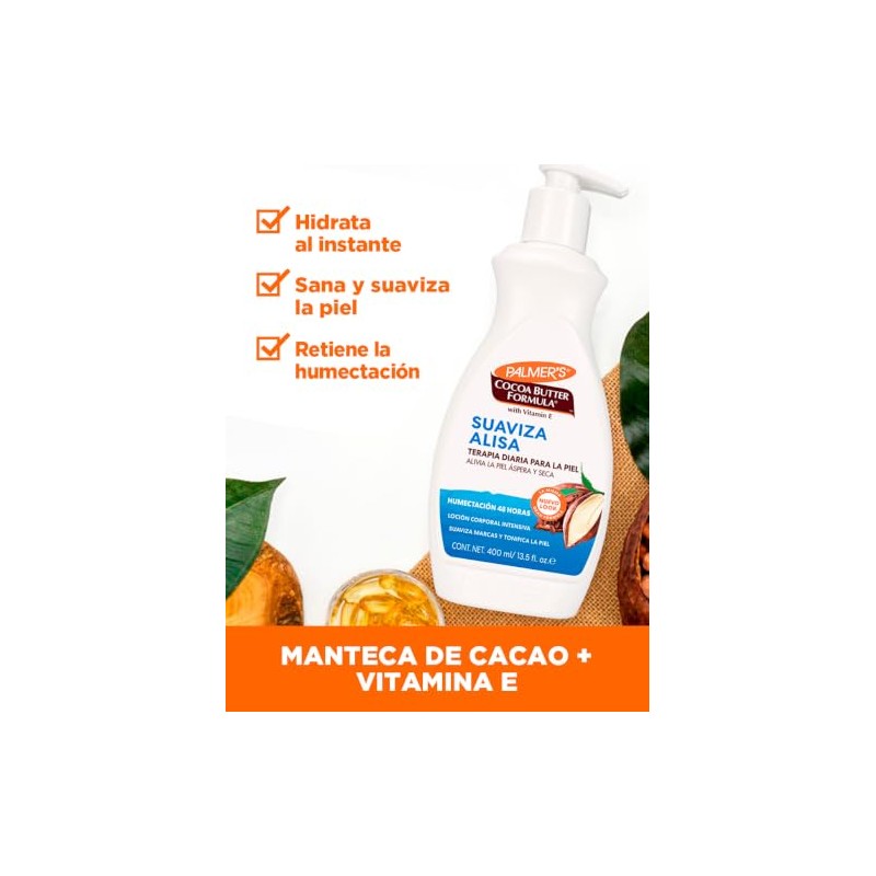 Palmer's Cocoa Butter Formula Loción Corporal Humectante Intensiva, Manteca de
