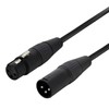 Stage Series Balanced XLR Shielded Microphone Cable BLACK - Choose