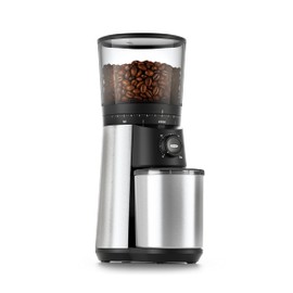 OXO Brew Conical Burr Coffee Grinder - Silver, Stainless Steel Burrs, One-Touch Automatic Smart Grind