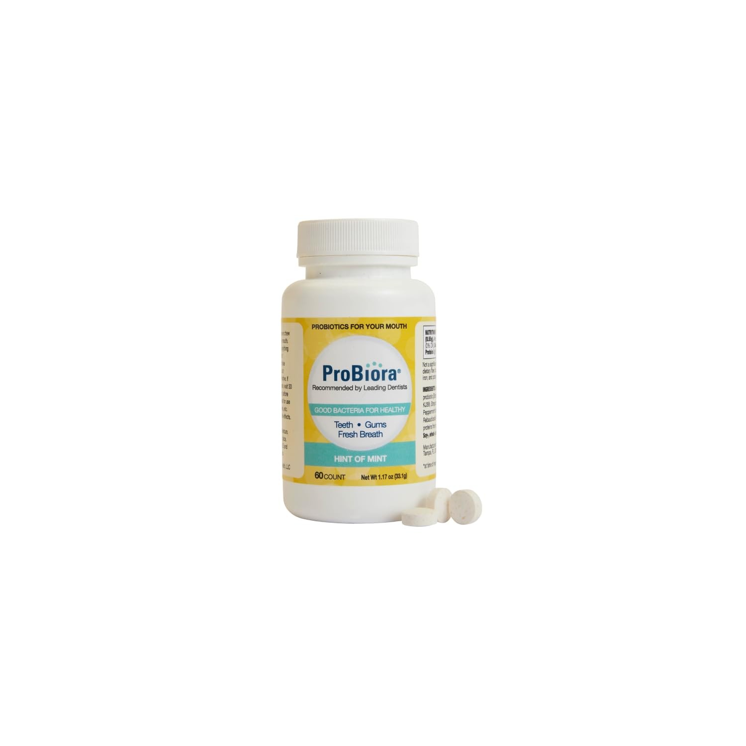 ProBiora Oral-Care Chewable Probiotic Tablets | Probiotic Supplement ...