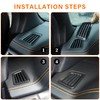 DIYUCAR 4pcs ABS Car Dashboard Air Conditioning Outlet Frame Cover