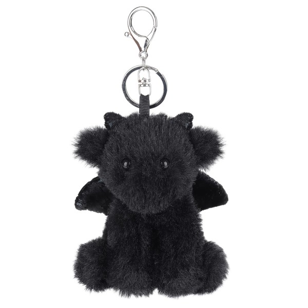 Apricot Lamb Cute Toys black dragon Stuffed Animal Soft Keychain