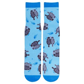 Benefeet Sox Mens Funny Socks Colorful Dress Socks Novelty Fun Sea Otter 3D Printed Crew Socks Crazy Cartoon Animal Patterned Cotton Socks Cool Funky Design Athletic Socks Gifts for Men Teen Boys