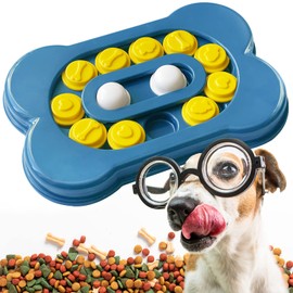 Adjustable Difficulty Dog Puzzle Toys-RongBuk Dog Enrichment Toys, Dog Bones for Dog Training Treats, Puppy Training Treats, Dog Puzzles for Cats, Small and Medium-Sized Dogs