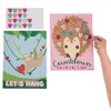 Fun Express Valentine’s Day Countdown Cling Calendar Set - Fun