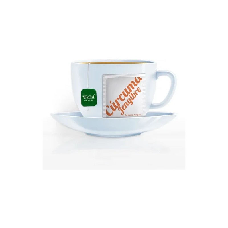 Té De Cúrcuma Con Jengibre Therbal 25 Sobres