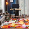 Rugshop Rugshop Modern Bright Flowers Non-Slip (Non-Skid) Area Rug 5