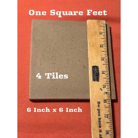 Daltile Tile Tan  6 in. x 6 in. Abrasive Ceramic Floor & Wall Tile 4 Tiles