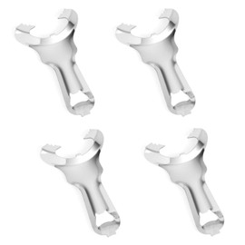 4pcs Mason Jar Opener, Multifunctional Jar Lid Opener Manual Handheld Top Remover Stainless Steel Bottle Opening Tool for Canning Lids, No Lid Dents or Damage