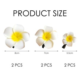 6 Pieces Of Flower Hairpins, Beach Party Hair Accessories, Ele Hair Accessories, Photo Props, Hairstyle Design Accessories.