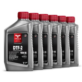 TRIAX DTF-2 Professional 75W-85 GL-5 - Full Synthetic Differential & Drive Train Fluid, Lifetime Fill, Limited Slip Ready (6 Quart Pack)
