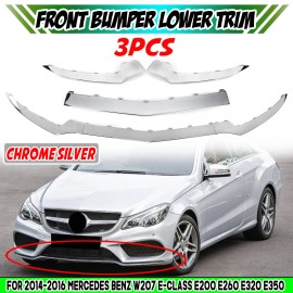 dtangor For 2014-2017 Mercedes W207 2DR Coupe E250 E350 Front Bumper Lip Trim Molding