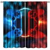 ShiTingYu Gaming Boys Curtains, Video Game Kids Window Drapes Blue