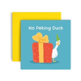 Huxters Birthday Cards for Her- Peking Duck Funny Birthday Card for Women Friend - Funny Birthday Day Card for Best Friend Fun Happy Birthday - 14.8cm