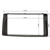 tomzz Audio 2455-055 Double DIN Radio Faceplate Compatible with Toyota