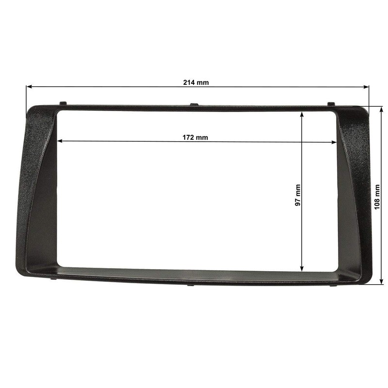 tomzz Audio 2455-055 Double DIN Radio Faceplate Compatible with Toyota