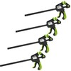 TrutzHolm® Set of 4 One-Handed Clamps with Soft-Grip Handles 60