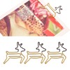 100pcs Shaped Paper Clips Deer Shape Metal Portable Office Clips