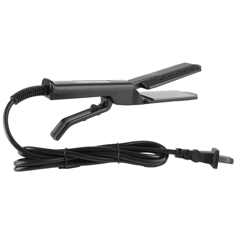 Hair Straightener Wide Steam Flat 4 Level Adjustable Temperature Black