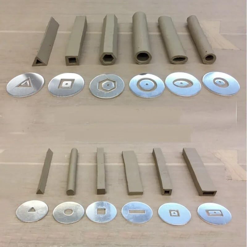 Clay Extruder Tool，Clay Extruder Gun with 12 Different Molds,Handheld Extruder