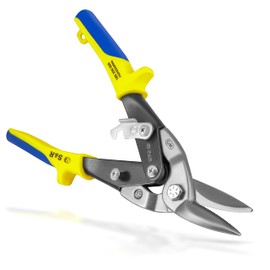 S&R Tin Snips Aviation 250mm, Made of Cr-Mo Steel, for Metal Sheets Cutting, Right Cut