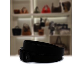 Hazzys (광주신세계)블랙 단색 H장식 소가죽 벨트 HJBE4F331BK (Gwangju Shinsegae) Black Solid H Decoration Cowhide Belt HJBE4F331BK