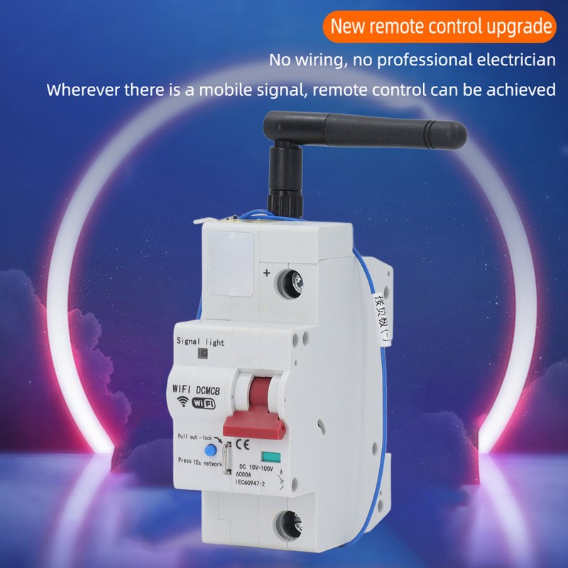 Smart WiFi Circuit Breaker Voice Speaker Mobile Remote Control 1P