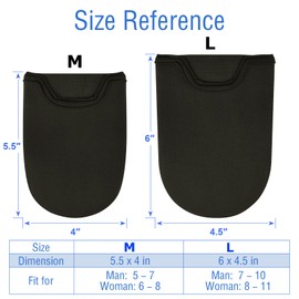 Cosmos 2 Pcs Neoprene Toe Warmers Sleeve Ice Bath Toe Cover Thermal Foot Toe Cap Socks Ice Bath Accessories Reusable Cycling Foot Covers for Winter Outdoor Sports Cycling Skiing Hiking (L (1 Pair))