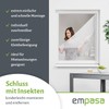 empasa Insektenschutz Polyester Fliegengitter Gaze mit Klettband 10er Set weiß