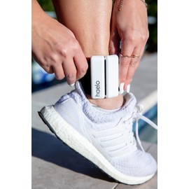 Haelo Hoops - Set of 2 (1lb Each) | Adjustable Wearable Wrist & Ankle Weights for Men and Women | Yoga, Dance, Barre, Pilates, Cardio, Aerobics, Walking (Rose-Quartz Pink)