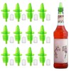 12 PCS Bottle Pourers And 12 PCS rubber pourers dust