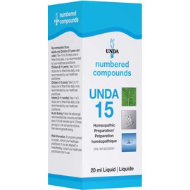 UNDA - UNDA 15 Numbered Compounds - Homeopathic Preparation - 20 ml Liquid