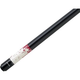 Action Impact IMP12 red Blood Splotch Pool Cue Stick with 12 Pieces of Master Billiard Chalk