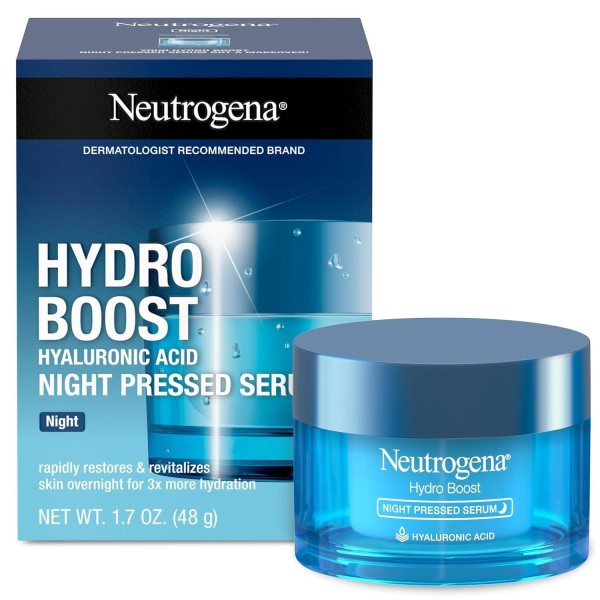 Neutrogena Hydro Boost Night Moisturizer for Face, Hyaluronic Acid Facial