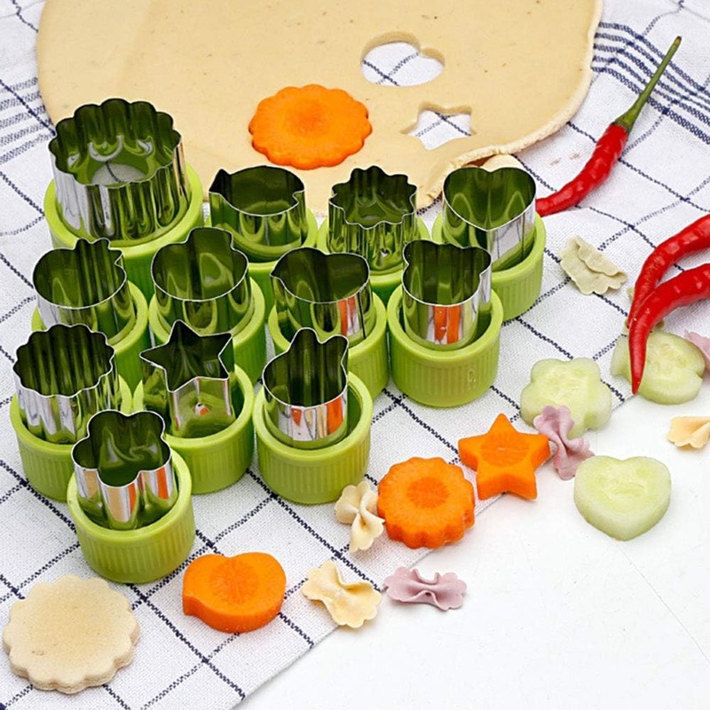 Cookie Cutter Sets for Kids, LetGoShop 12 Shapes Biscuit Cutters