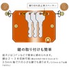 HUKURO Mini Key Case, Edge- Men's Tochigi Leather, Compact, Slim,
