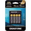 GIGASTONE Constant Voltage Rechargeable AA Batteries (4 Pack), 3000mWh, Lithium