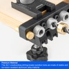 3in1 Woodworking Holes Drilling Locator Aluminum Alloy Punch Positioner Woodpiece